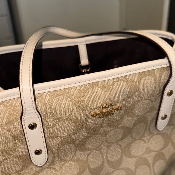 Coach Tan Signature Tote Bag - Picture 2 of 5